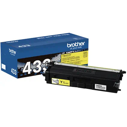 TN-433Y High-yield Toner, Yellow, Yields approx. 4,000 pages