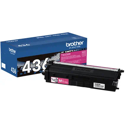 TN436M Super High-yield Toner, Magenta, Yields approx. 6,500 pages