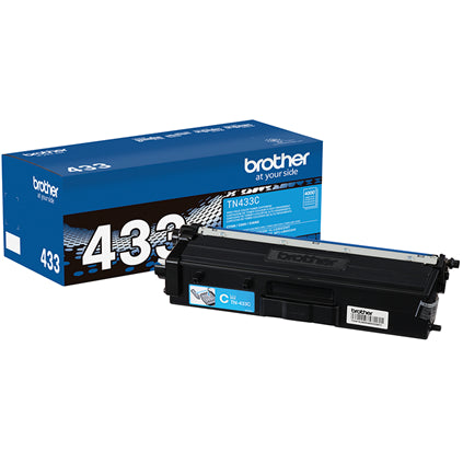 TN-433C High-yield Toner, Cyan, Yields approx. 4,000 pages