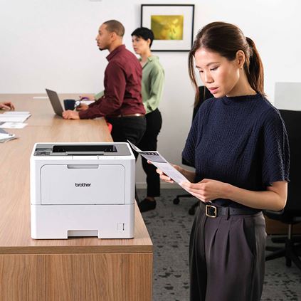 HLL6210DW - Business Monochrome Laser Printer with Large Paper Capacity, Wireless Networking, and Duplex Printing