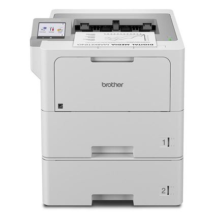 HLL6415DWT - Enterprise Monochrome Laser Printer with Dual Paper Trays, Low Total Cost of Ownership, and Advanced Security